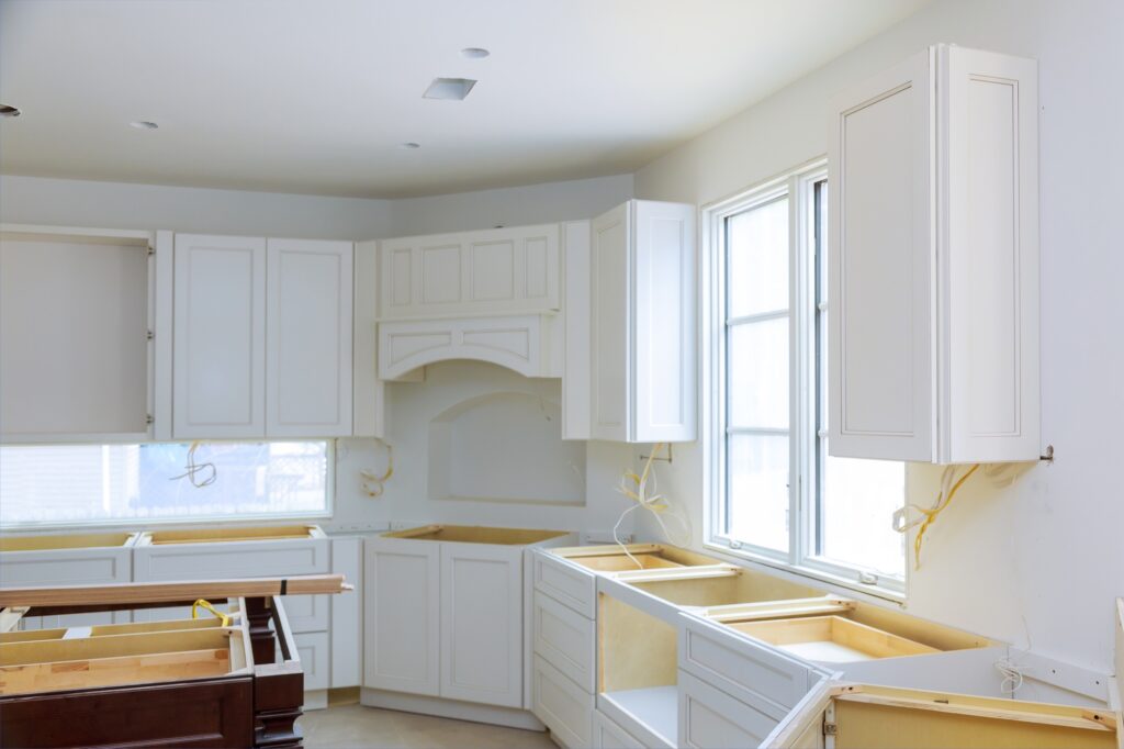 Kitchen remodel home improvement view installed in a new kitchen